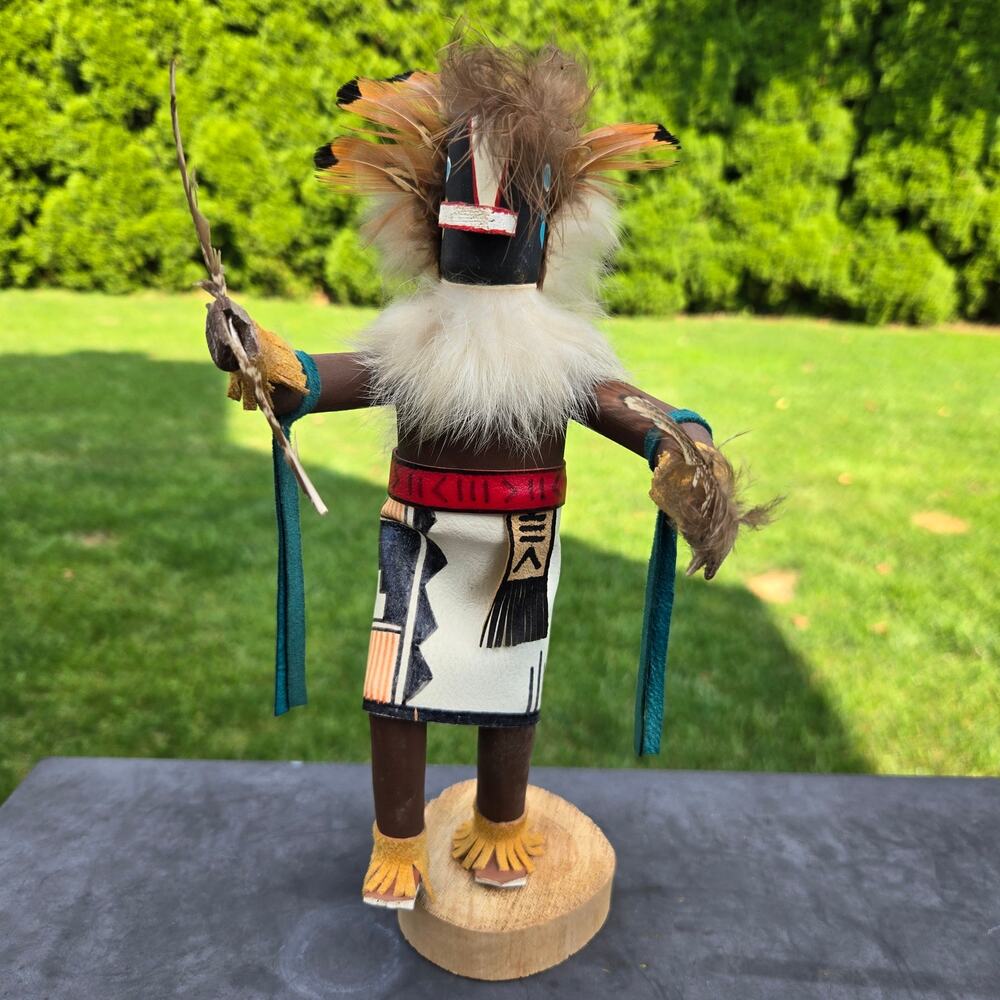 Vintage Hopi "Badger" Kachina Doll Master Healer Artist Signed P Ration 11"